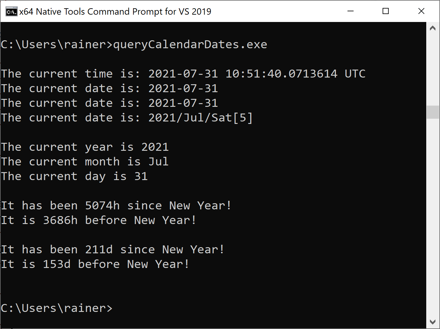 C++20 Query Calendar Dates and Ordinal Dates MC++ BLOG